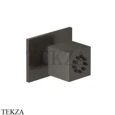 Gessi Rettangolo shower Душевая форсунка поворотная 20172-707, Black Metal Brushed PVD