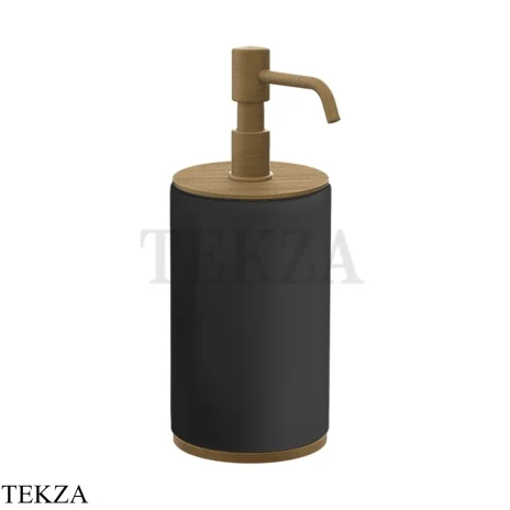 Gessi INCISO accessories Дозатор для жидкого мыла настольный, черный 66438-713, Antique Brass