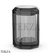 Decor Walther Kristall BMD Баночка универсальная с крышкой 0931494, антрацит