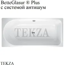 BETTE BETTEOCEAN Ванна, область ног справа, перелив сзади 8854-000 PLUS, система антишум, BetteGlasur ® Plus, белый глянец