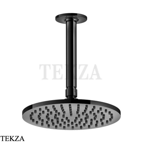 Gessi INCISO SHOWER Верхняя душевая лейка с кронштейном 58152-706, Black Metal PVD