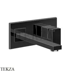 Gessi Rettangolo Смеситель для раковины на планке длинный, внешняя часть 44838-706, Black Metal