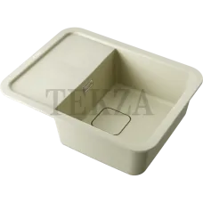 Omoikiri Tasogare 65 Кухонная мойка Artgranit прямоугольная с крылом 4993479 ваниль