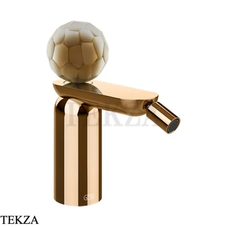 Gessi Perle Смеситель для биде с донным клапаном 74467-735, бронза глянец