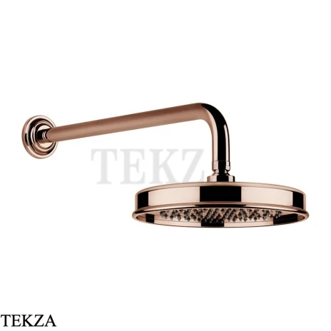 Gessi VENTI20 Верхний душ 200 с настенным креплением 65148-030, Copper PVD