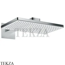Hansgrohe Rainmaker Select 460 1jet Верхний душ с держателем 24003400 белый/хром глянец Hansgrohe Rainmaker Select 460 1jet Верхний душ с держателем 24003400 белый/хром глянец