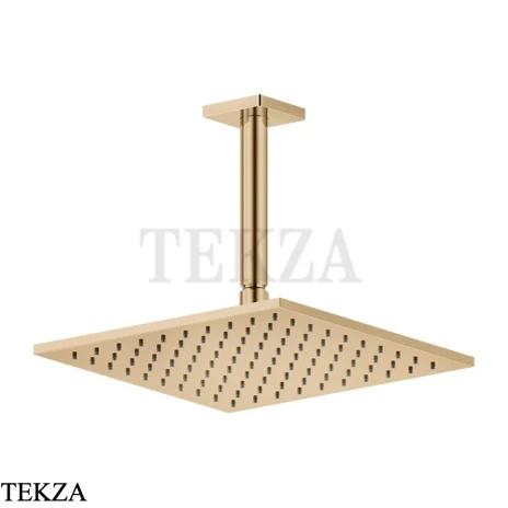 Gessi RILIEVO Потолочная душевая лейка с кронштейном 59155-735, Warm Bronze PVD