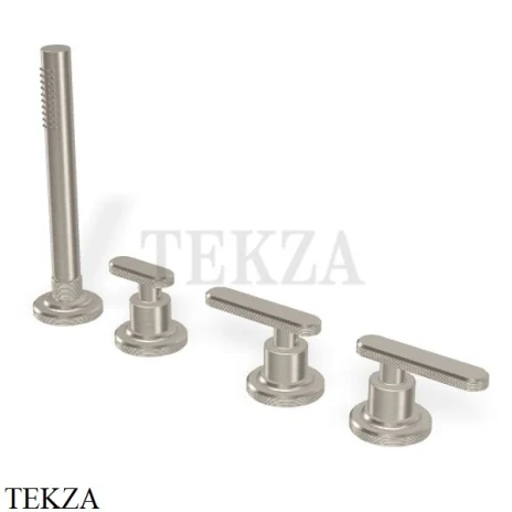FIMA Carlo Frattini Park Line Смеситель на борт ванны без излива F1324/1SN, Brushed nickel