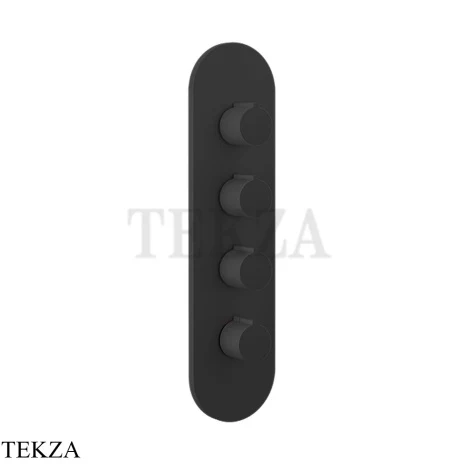 Gessi Ingranaggio-Anello Термостат для душа, 3 потока, внешняя часть 43066-299, Black XL