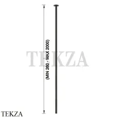 Gessi Incastri Излив для раковины потолочный, под размер 75199-707, Black Metal Br. PVD