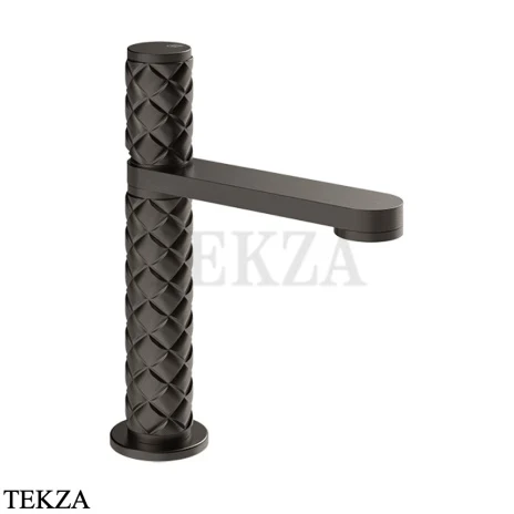 Gessi Pelle Tresse Смеситель для раковины, без сливного гарнитура 78002-707, Black Metal Br. PVD