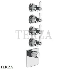 Gessi VENTI20 Термостат для душа, 4 потока, внешняя часть 65210-031, хром глянец