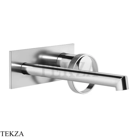 Gessi ANELLO Смеситель для раковины на планке, длинным изливом, внешняя часть 63389-031, хром глянец