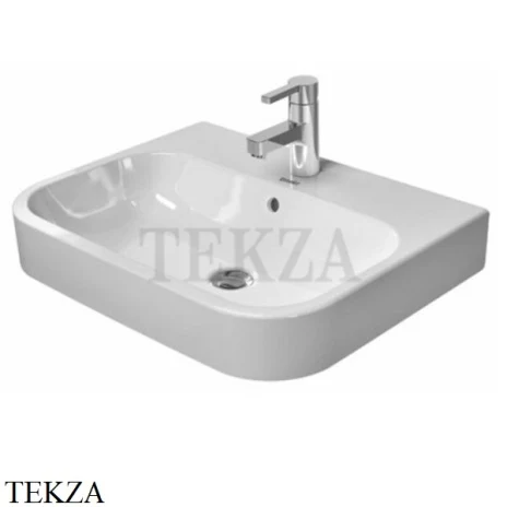 Duravit Happy D.2 Раковина встраиваемая сверху с переливом 2315600000, белый глянец