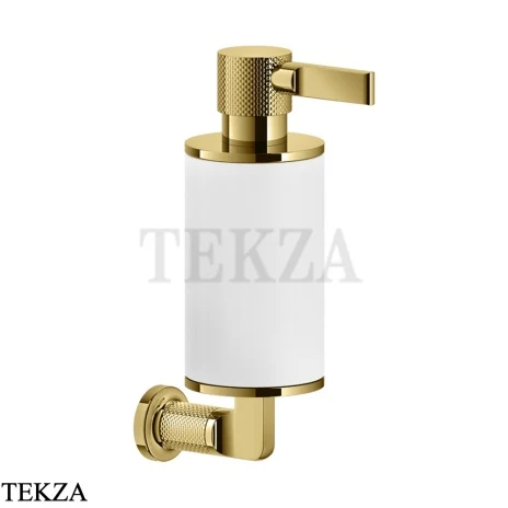 Gessi INCISO accessories Дозатор для жидкого мыла или лосьона, белый 58513-246, Gold PVD