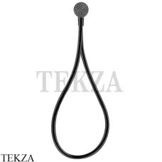 Gessi HI-FI Душевой комплект с магнитной лейкой, шланг из хромолюкс 63099-706, Black Metal PVD