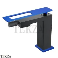 Boheme Q Смеситель для биде однорычажный, без гарнитура 146-BUW, черный-синий