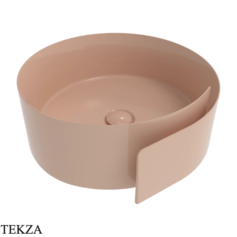 Flaminia Roll раковина накладная 44×44×17 см, бежевый Avana глянец