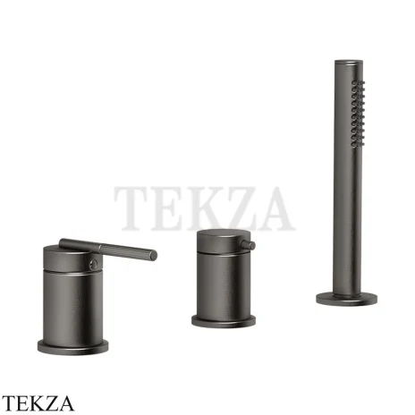 Gessi INGRANAGGIO Смеситель для ванны, без излива 63547-707, Black Metal Brushed PVD