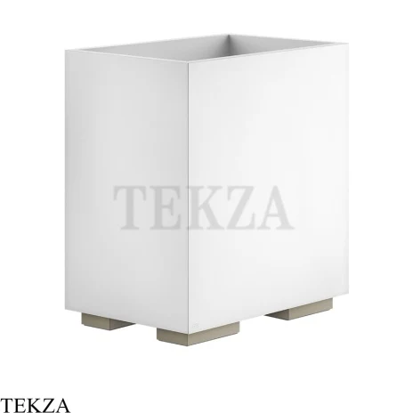 Gessi Rettangolo Ведерко, корзина для мусора, цвет белый 20990-149, Finox Br. Nickel