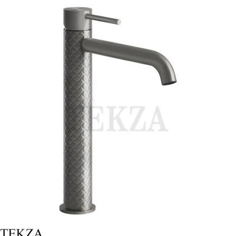 Gessi 316 INTRECCIO Смеситель для раковины, длинный излив, без гарнитура 54106-239, Steel Brushed