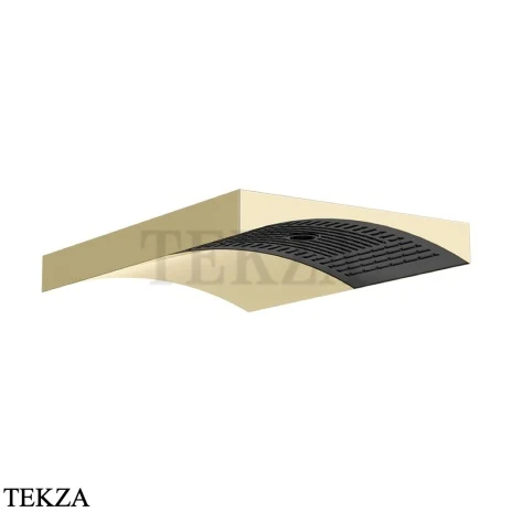 Gessi Haute Culture Shower Верхняя регулируемая лейка с настенным держателем 57506-710, шампань глянец