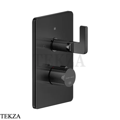 Gessi INCISO SHOWER Термостатический смеситель, 2 потока, внешняя часть 58134-706, Black Metal PVD