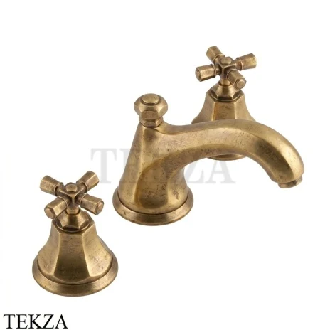 Nicolazzi TEIDE FOUR Смеситель для раковины, с донным клапаном 1908OG45, Raw Brass