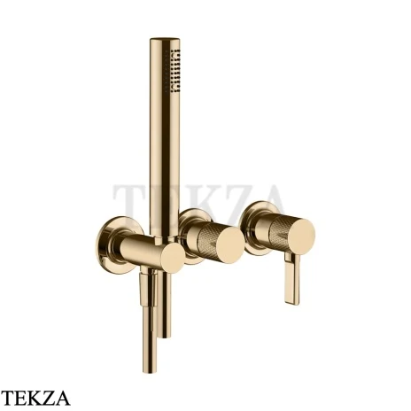 Gessi INCISO SHOWER Смеситель для душа с гарнитуром 58345-735, Warm Bronze PVD