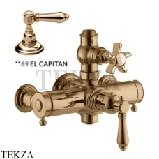 Nicolazzi EL CAPITAN Термостат для душевой колонны 4917BZ69, бронза classic Nicolazzi EL CAPITAN Термостат для душевой колонны 4917BZ69, бронза classic
