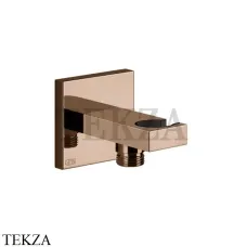 Gessi Rettangolo shower Вывод воды с держателем 20161-030, Copper глянец