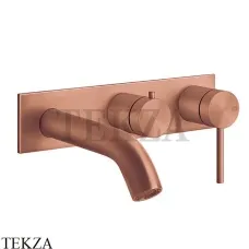 Gessi 316 BATH Смеситель для ванны, внешняя часть 54136-708, Copper Brushed (снято с производства)