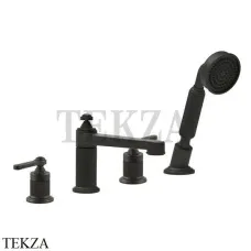 Gessi VENTI20 Смеситель на борт ванны, с гарнитуром 65045-187, Aged Bronze