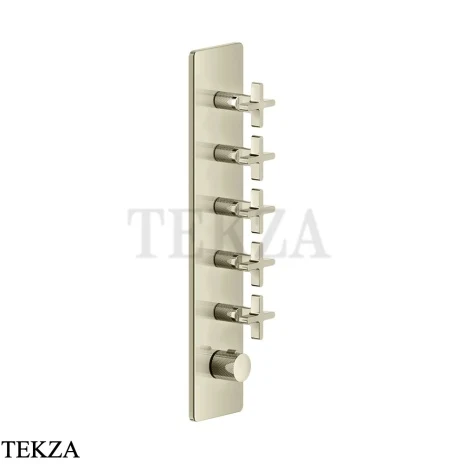 Gessi INCISO WELLNESS Термостат 5 выходов, внешняя часть 58230-720, Nickel PVD