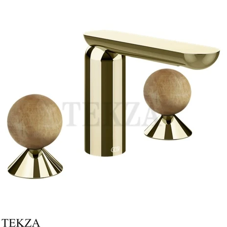 Gessi Perle Смеситель для раковины на 3 отв., без гарнитура 74335-710, шампань глянец