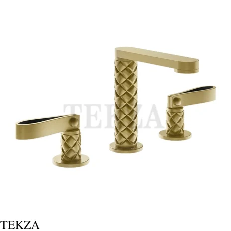 Gessi Pelle Laccetto Смеситель для раковины на 3 отв., без гарнитура, 78314-727, Brass Br. PVD
