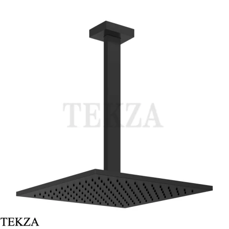 Gessi Rettangolo shower Верхний душ с потолочным кронштейном под размер 15199-299, Black XL