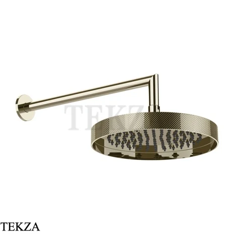 Gessi Inverso Diamantato Верхняя лейка с кронштейном D25,0 см 63645-720, Nickel PVD
