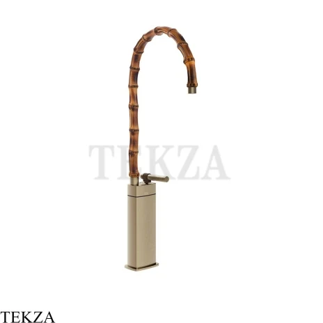 Gessi Jacqueline Смеситель для раковины высокий, без донного клапана 77009-149, нерж. сталь Brush / никель Brushed