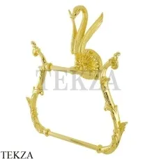 Migliore LUXOR Держатель для полотенца кольцевой фигурный 26227, золото глянец