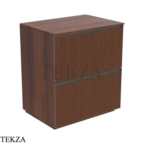 Flaminia Cubika модуль хранения напольный 70×50×78,5 см, 2 ящика, орех Noce Greca
