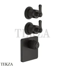 Gessi VENTI20 Термостат для душа, 2 поток, внешняя часть 65202-187, Aged Bronze