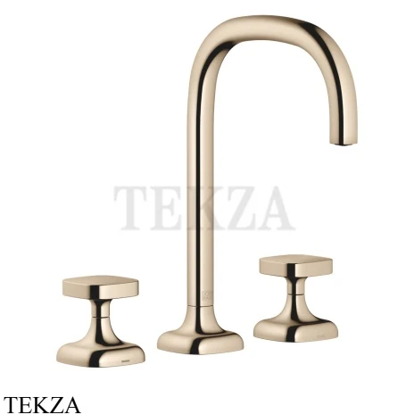 Dornbracht COYA Смеситель для раковины 3 отв. 165, без гарнитуры 20713404-47, Champagne (22kt Gold)