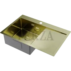 Omoikiri Akisame 78-L Кухонная мойка нерж. сталь прямоугольная с крылом 4973085 светлое золото Omoikiri Akisame 78-L Кухонная мойка нерж. сталь прямоугольная с крылом 4973085 светлое золото