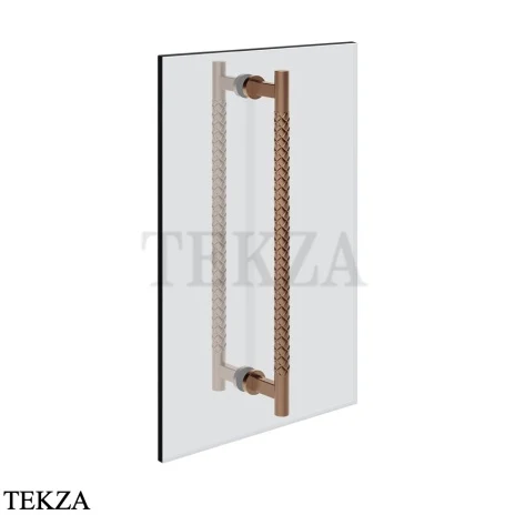 Gessi Pelle Tresse Полотенцедержатель для крепления на стекло, 60 см 78633-708, Copper Brushed PVD