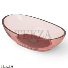 Dea Design Washbasins Раковина настольная овальная Glasstech DD9037 600 R5, Pomegranate R5
