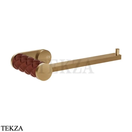 Gessi Pelle Tresse Держатель туалетной бумаги без крышки, 78655-431, Red Cherry/ Bronze Br. PVD