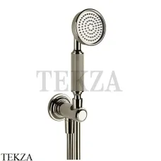 Gessi VENTI20 Душевой комплект с душевой лейкой, шланг, вывод 65123-720, Nickel PVD