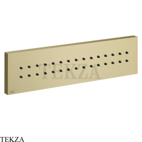 Gessi Rettangolo shower BODY JETS Боковая форсунка 32975-727, Brushed Brass PVD