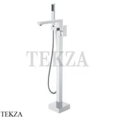 Boheme Qubic Смеситель для ванны напольный, с гарнитуром 479-CR, Хром глянец